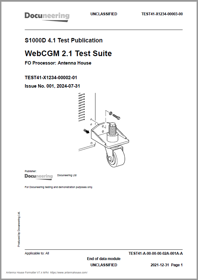 WebCGM 2.1 Test Suite - Antenna House